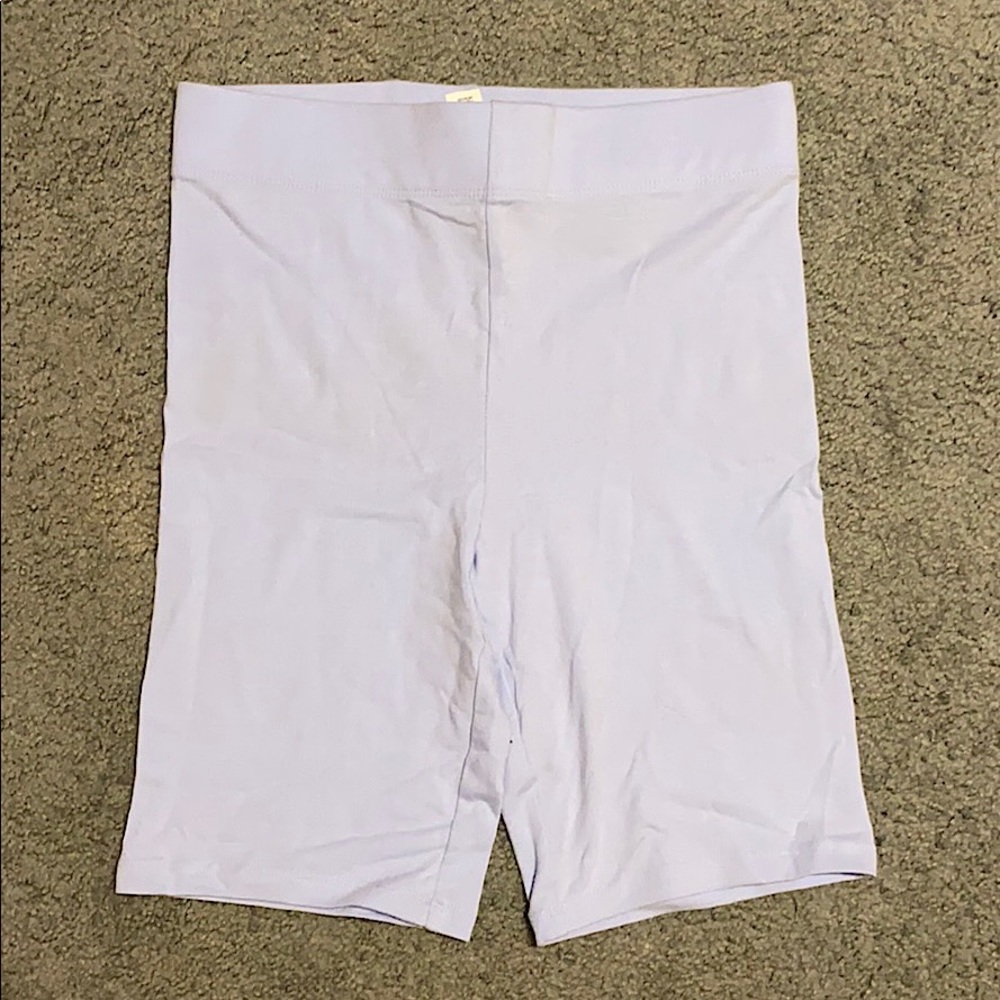 Light blue biker shorts